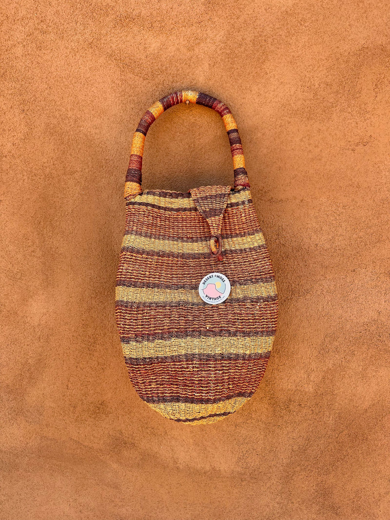 Double Entry Hand Woven Market Bag