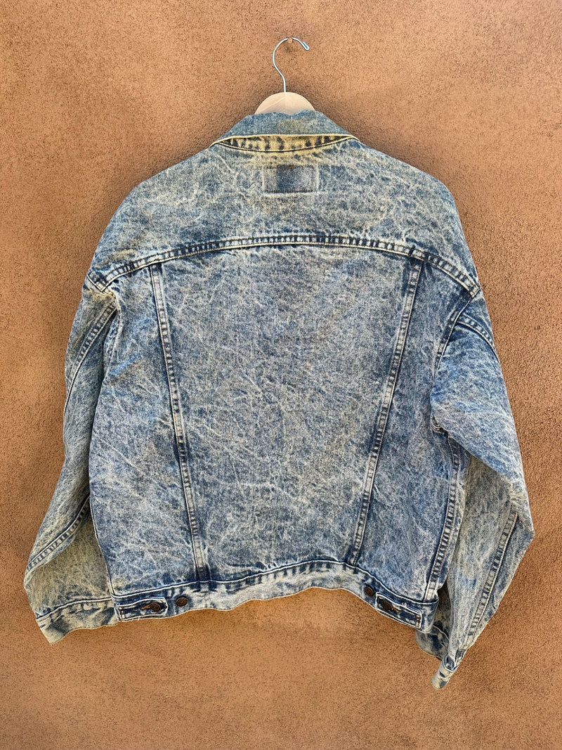 80's Acid Wash Levi's Trucker Jacket - Large