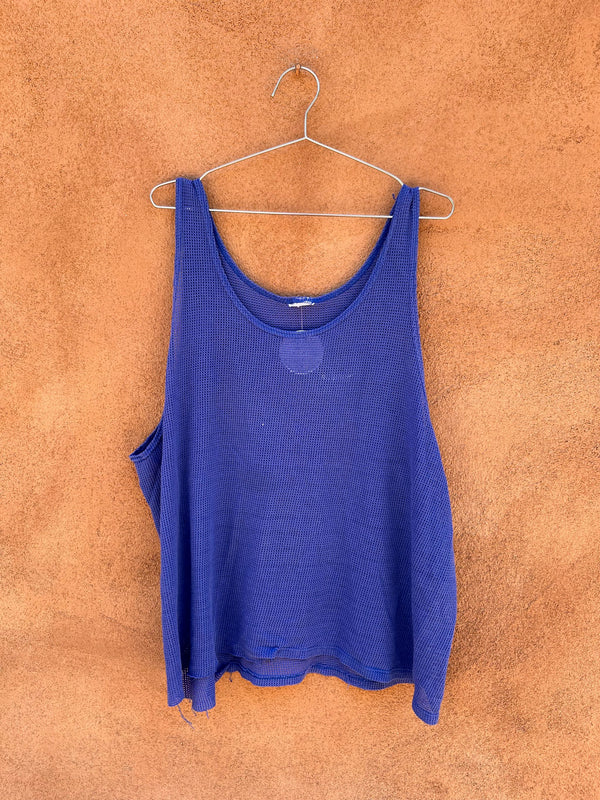 Blue Mesh Tank Top - as is