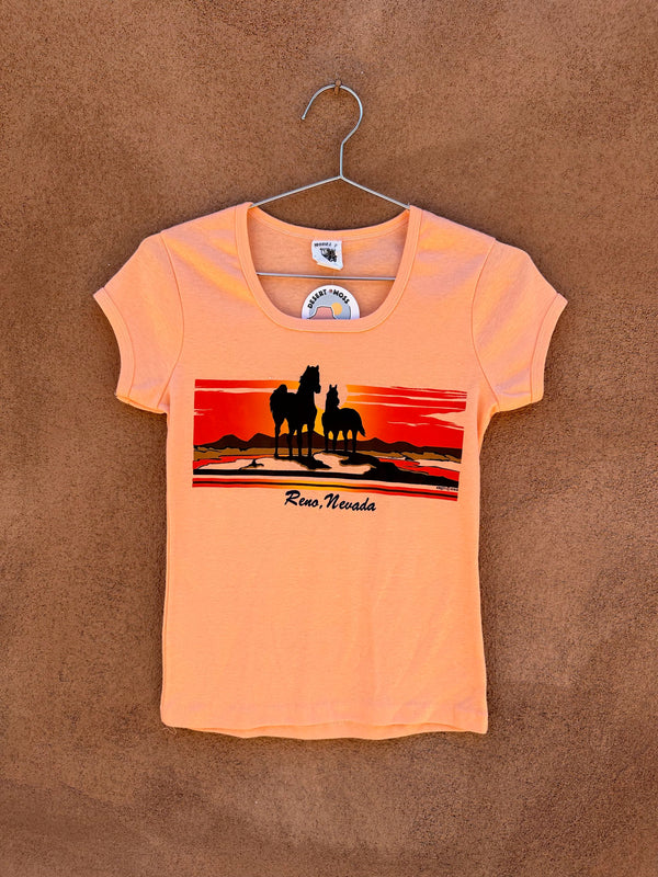 1970's Reno, Nevada Horse T-shirt, Model T Tag