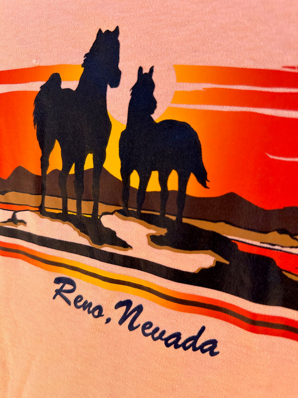 1970's Reno, Nevada Horse T-shirt, Model T Tag