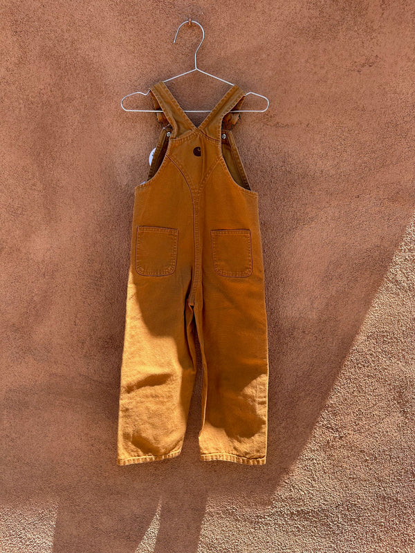 Kid's Carhartt Duck Canvas Overalls - 4t