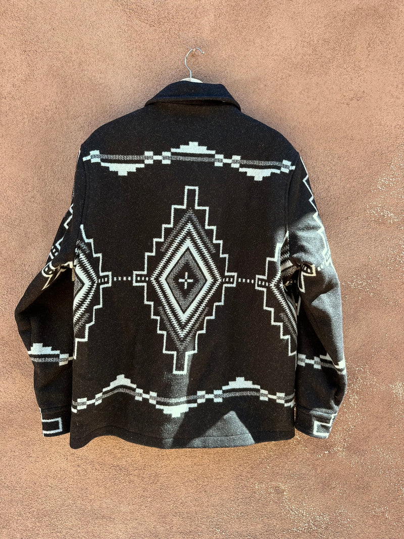 Geometric Black and White Pendleton Jacket - Large