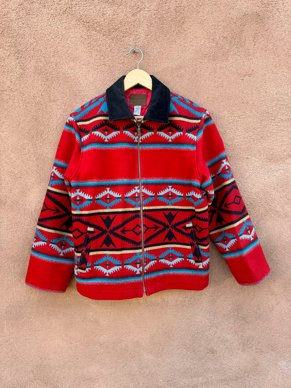 Red Southwest Pattern Women's Pendleton Bomber