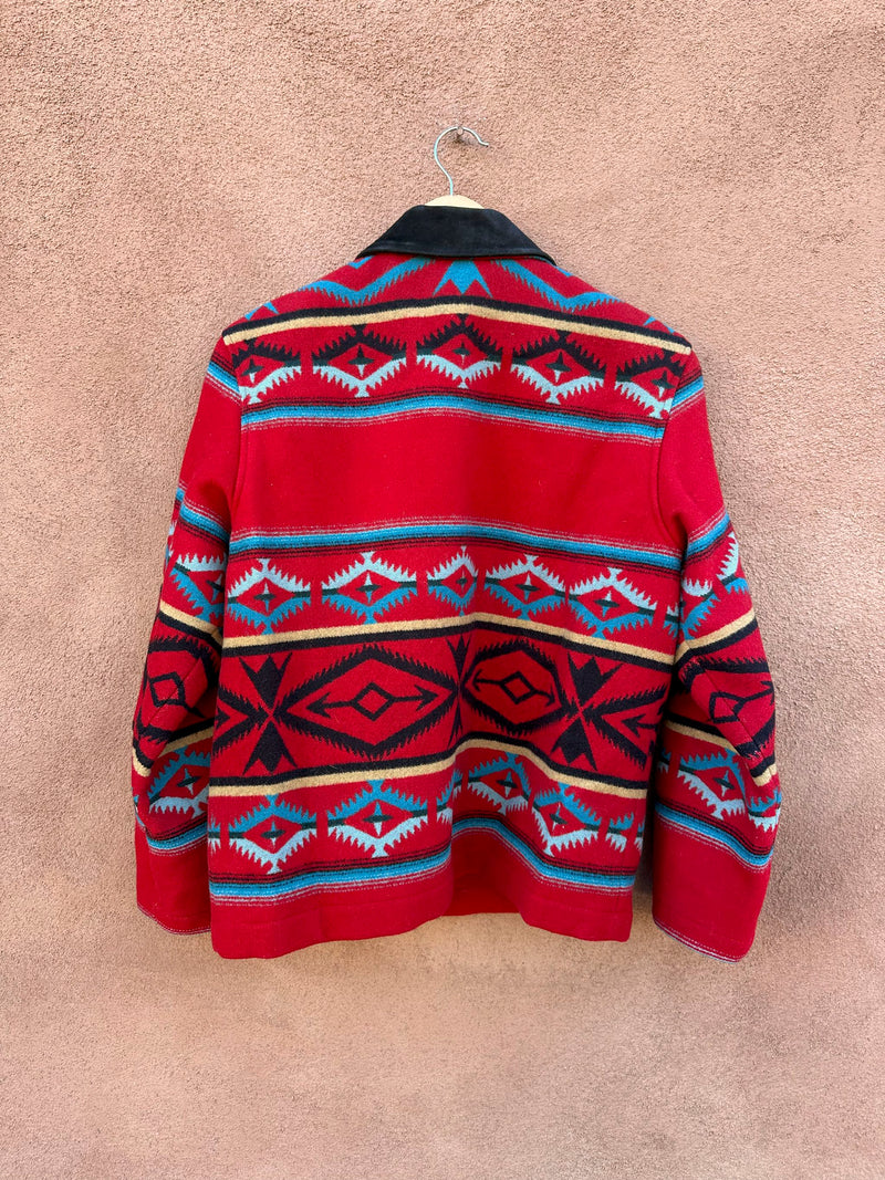 Red Southwest Pattern Women's Pendleton Bomber