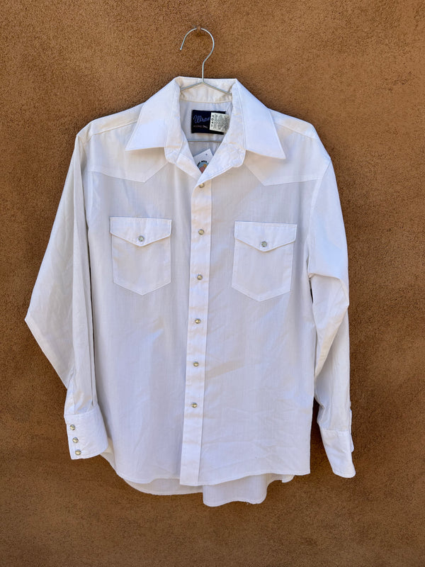 White Wrangler Pearl Snap Shirt