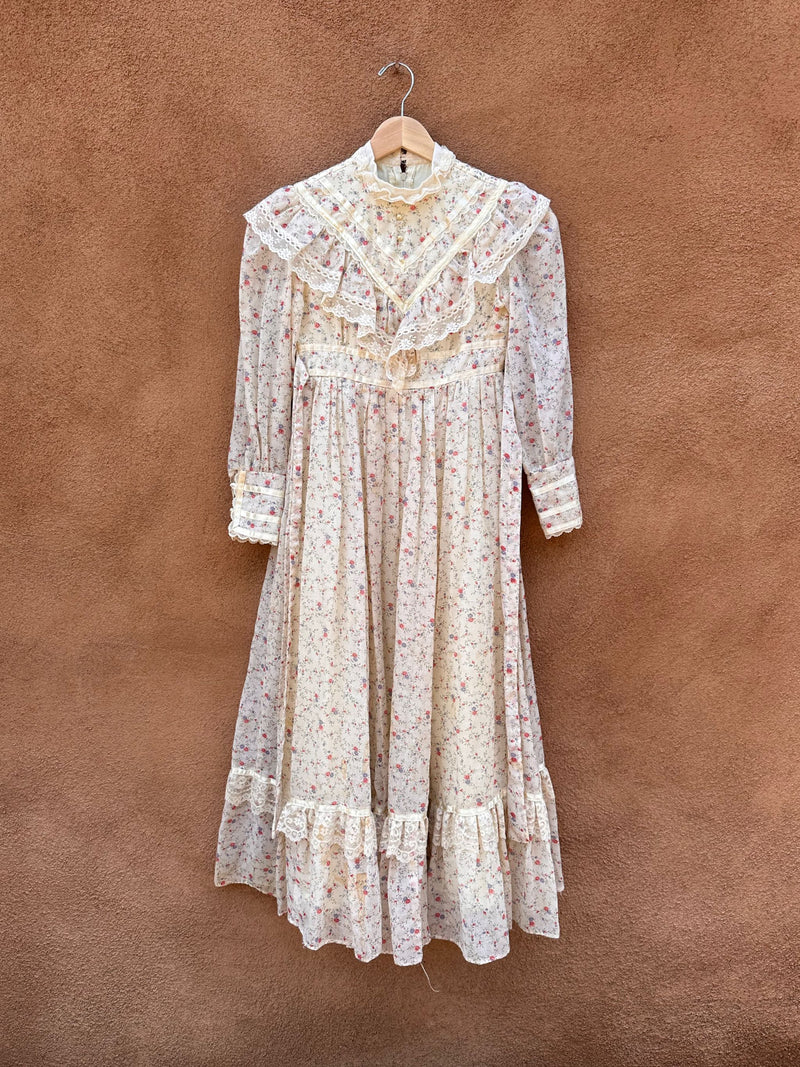 Gunne Sax Floral Prairie Dress - as is