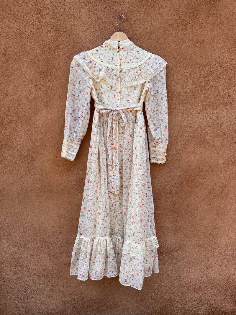 Gunne Sax Floral Prairie Dress - as is