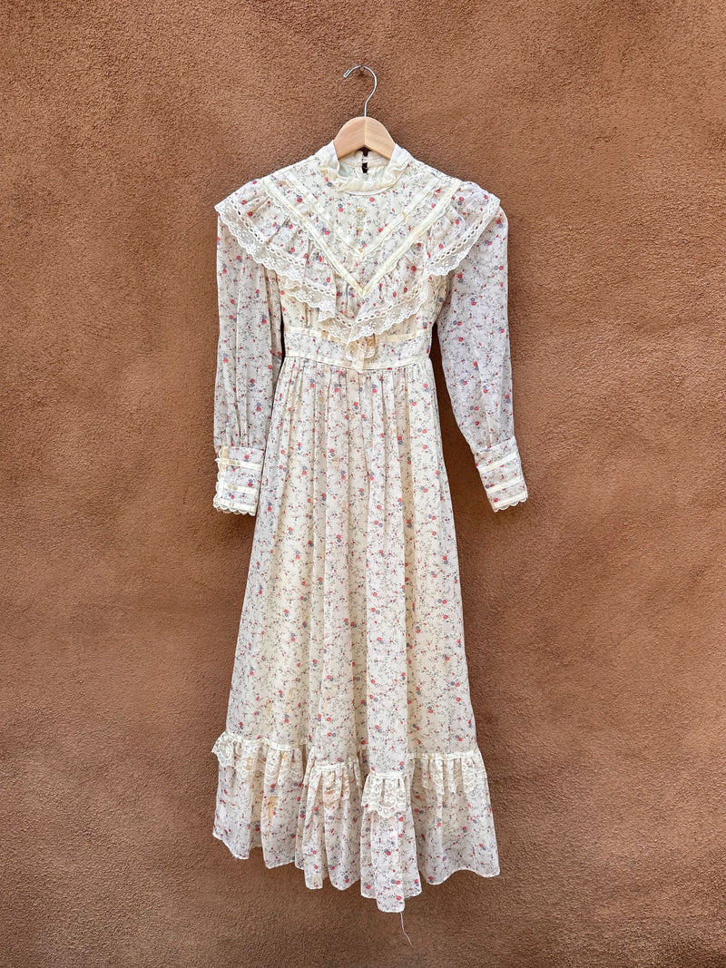 Gunne Sax Floral Prairie Dress - as is