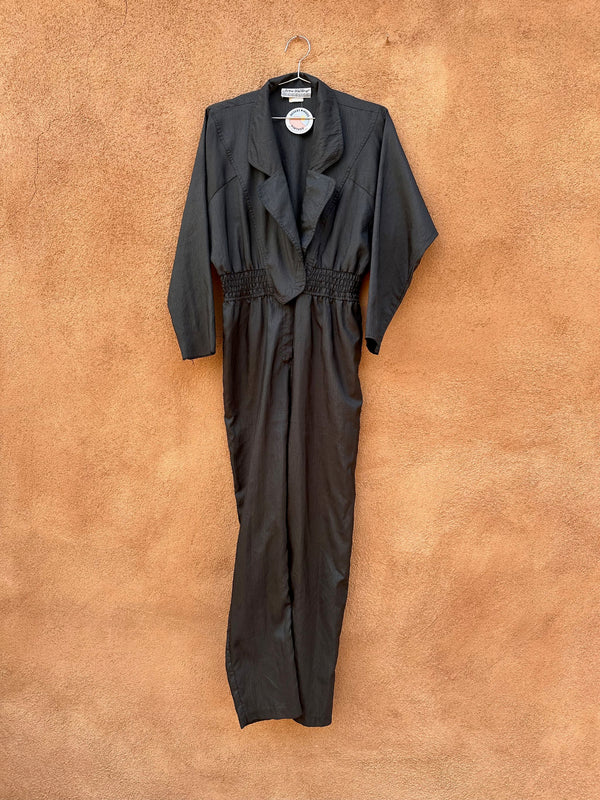 Joan Walter 1980's Black Jumpsuit