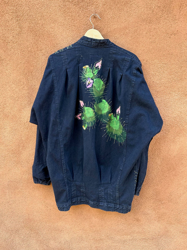 Hand Painted '89 Cactus Sundance Denim Jacket