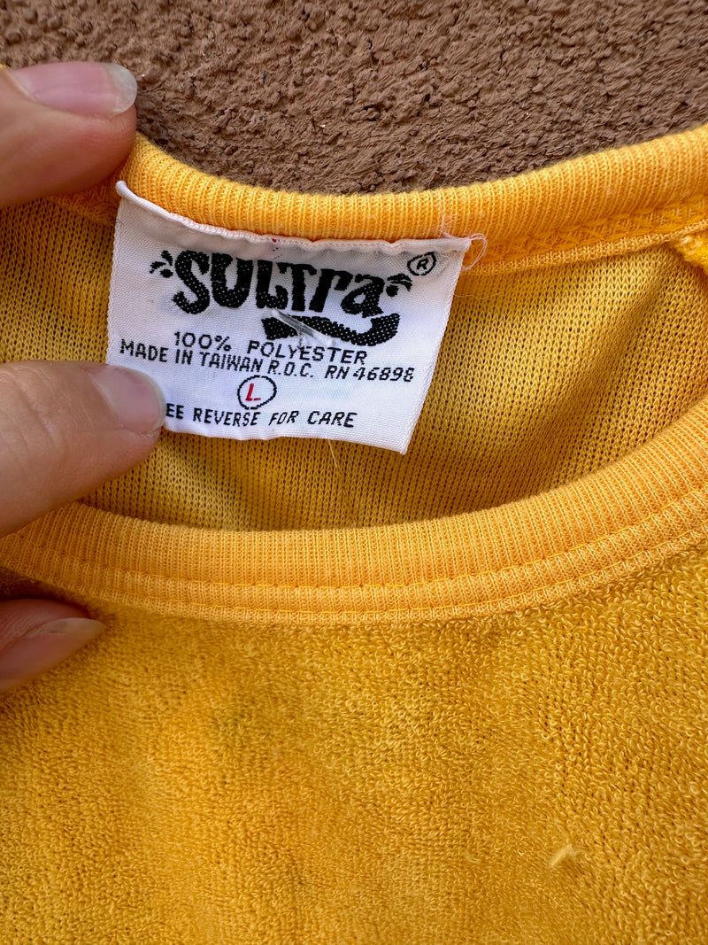 1970's Sultra Terry Cloth Top - as is