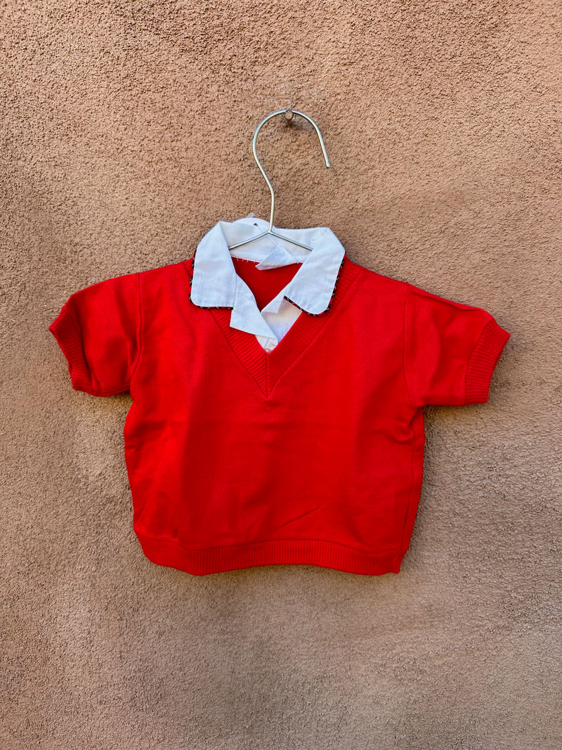 60's Toddletime by Penney's Red Polo