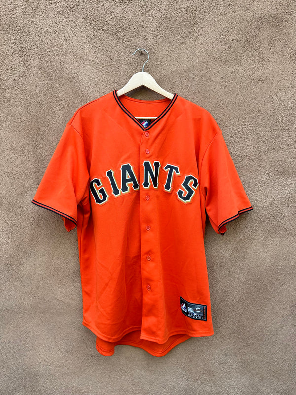 San Francisco Giants Jersey, Vintage 90s SF Giants Blank Baseball Jersey,  1990s Button Front by Majestic, Size Medium to Large