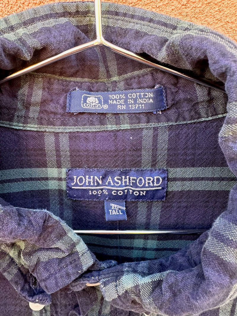 John Ashford Lightweight Cotton Tartan Shirt