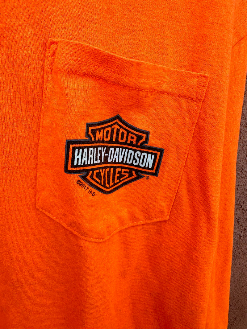 Harley Davidson Orange Long Sleeve 2015/2017 T-shirt