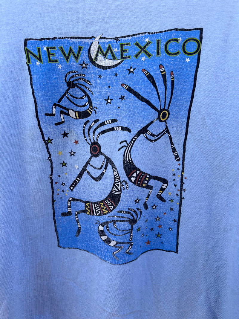 Baby Blue New Mexico Kokopelli T-shirt