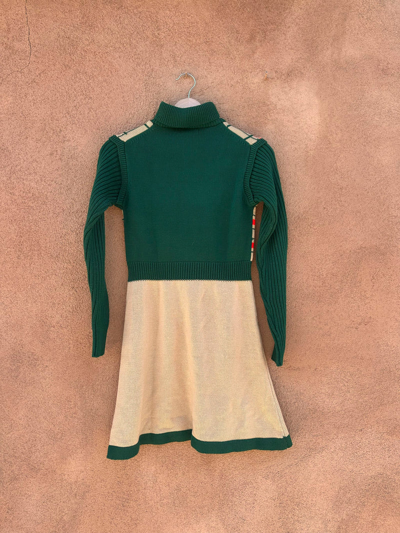 1960's Turtleneck Knit Dress