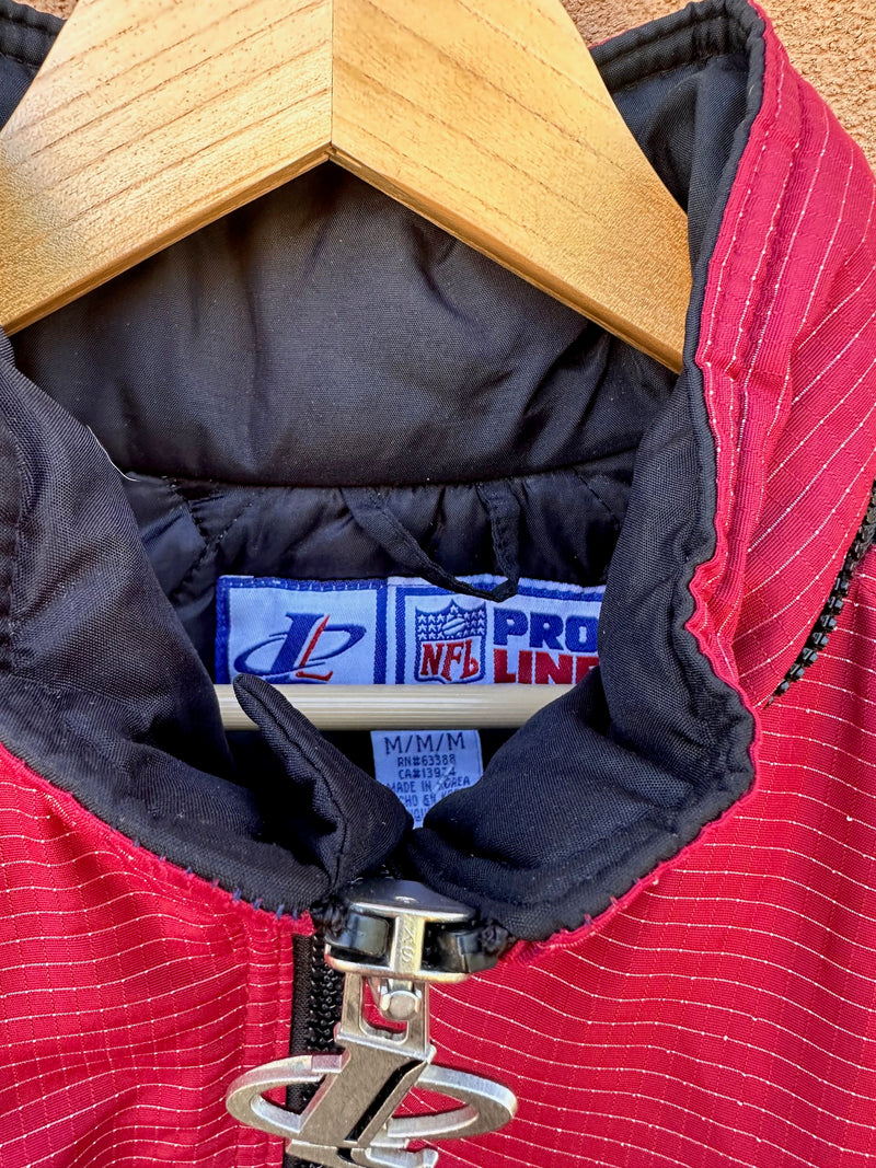 1990's Logo 7 San Francisco 49ers Puffer Jacket