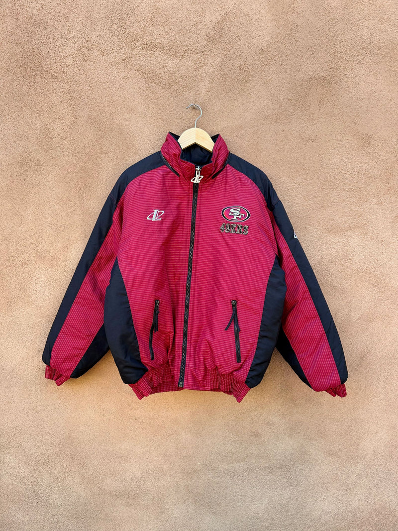 1990's Logo 7 San Francisco 49ers Puffer Jacket