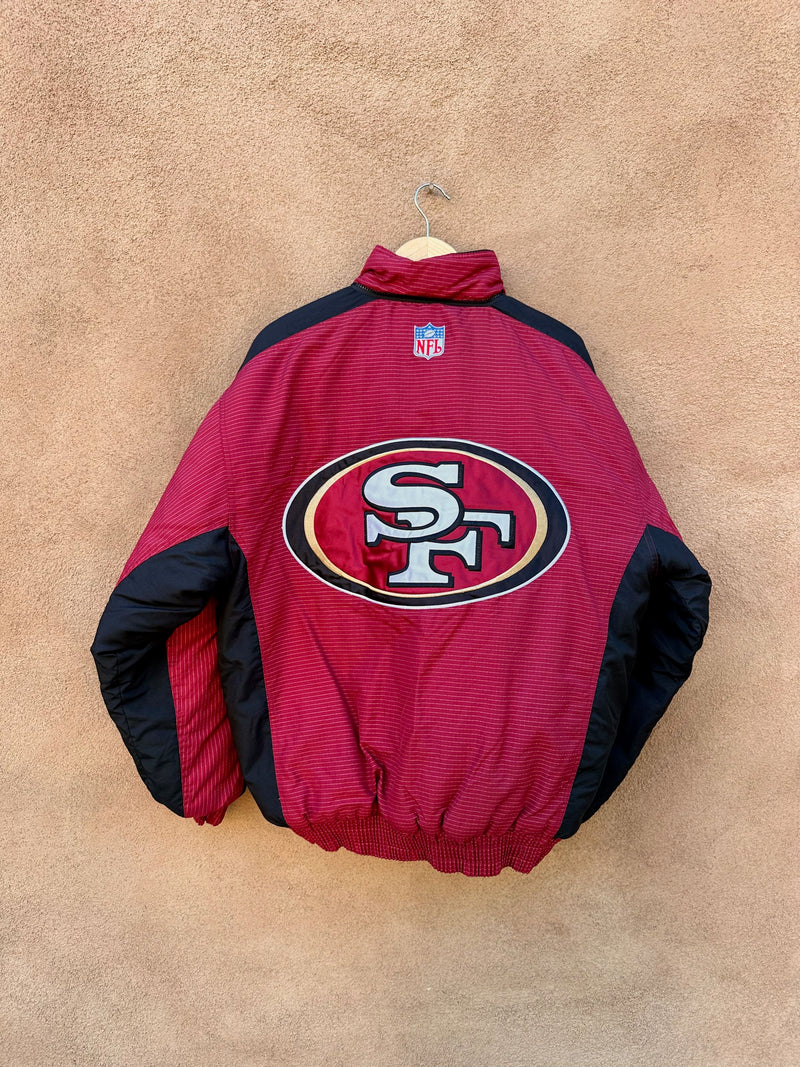 1990's Logo 7 San Francisco 49ers Puffer Jacket