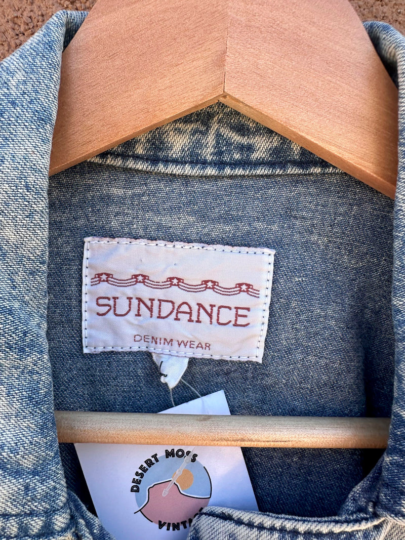 Sundance Hand-Painted Horse Denim Jacket