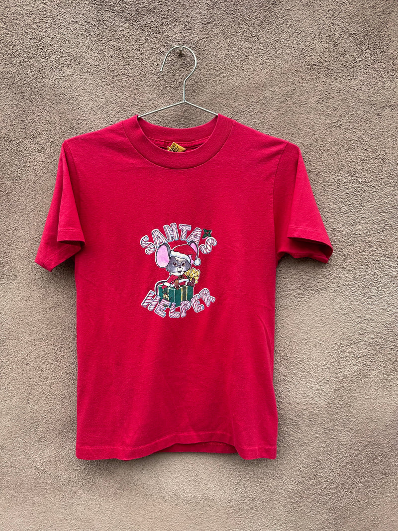 1970's Santa's Helper Mouse T-Shirt