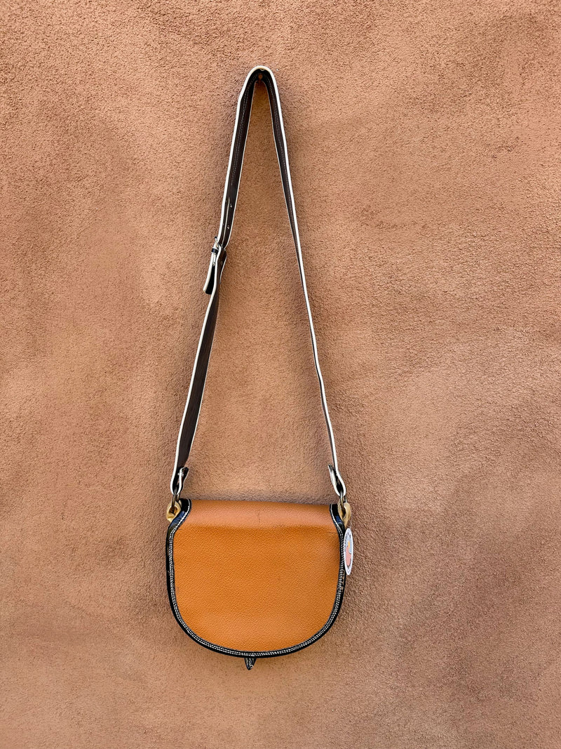 Pebble Grain Leather, Patent Leather & Horsehair Purse