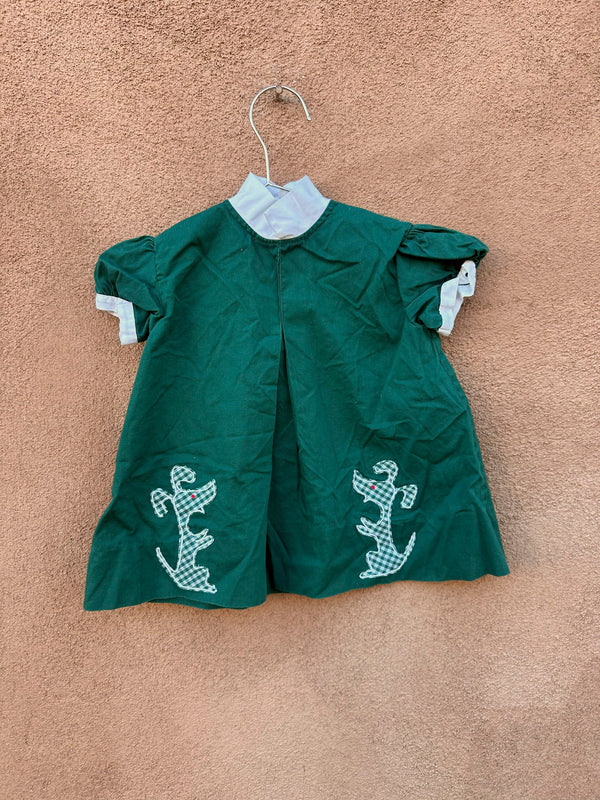 Green 1960's Puppy Dress by Nannette