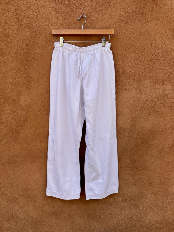 White Cotton Karate Pants