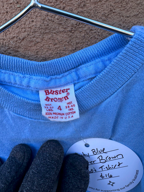 Baby Blue Buster Brown T-shirt