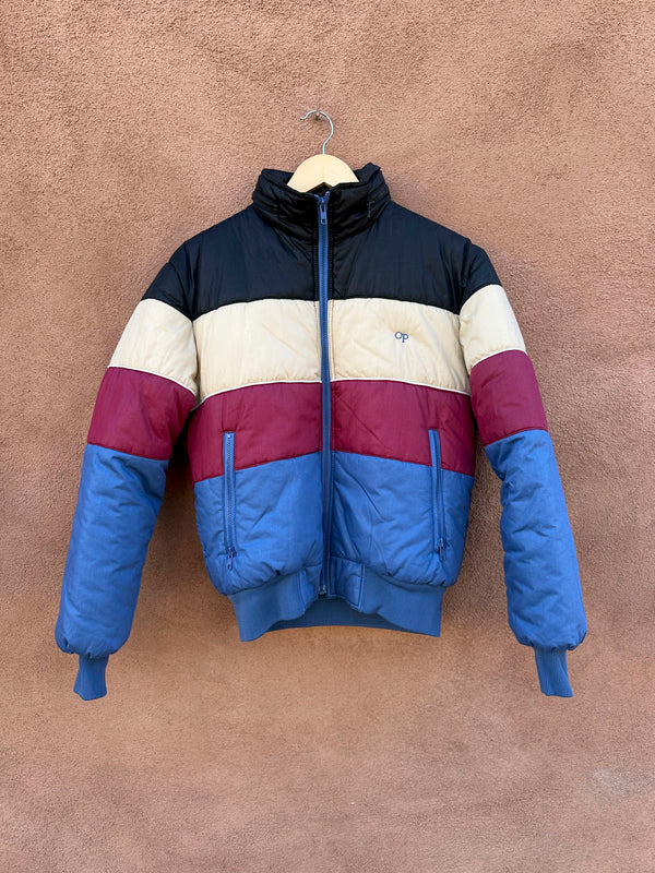 1980's Ocean Pacific Winter Wear Puffer with Hood