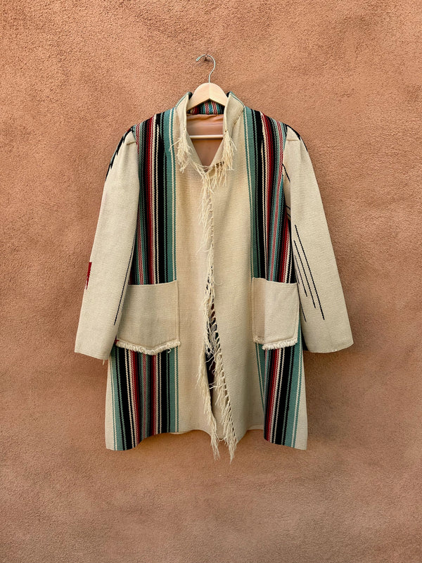 1940's Ganscraft (label removed) Chimayo Wool Hand Loomed Jacket