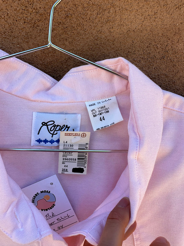 Light Pink Roper Shirt - 44