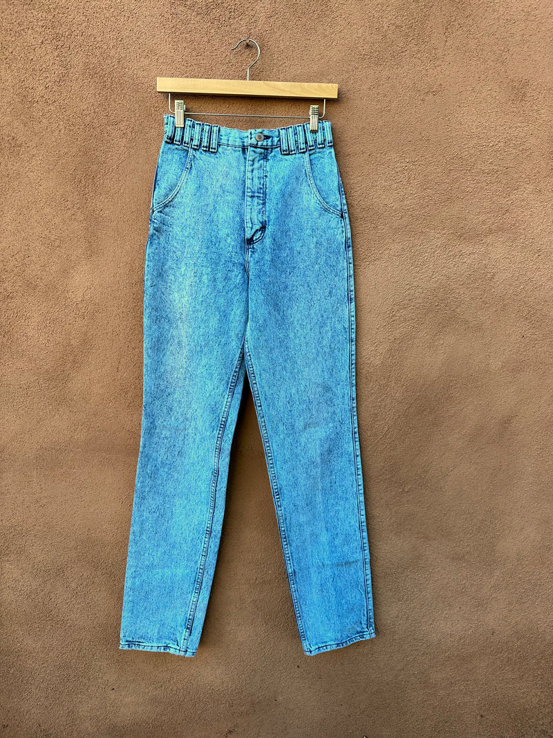 Baby Blue Stonewashed Wrangler Jeans W: 26