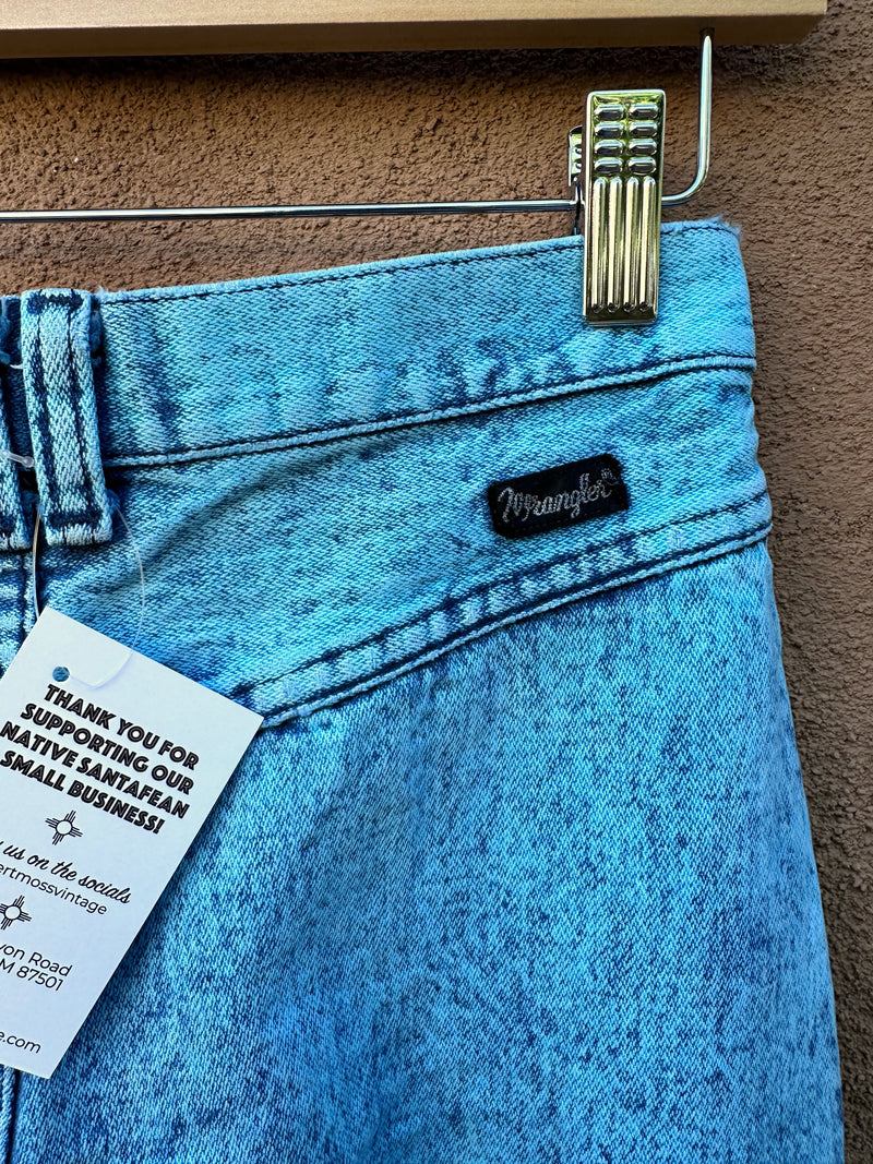 Baby Blue Stonewashed Wrangler Jeans W: 26