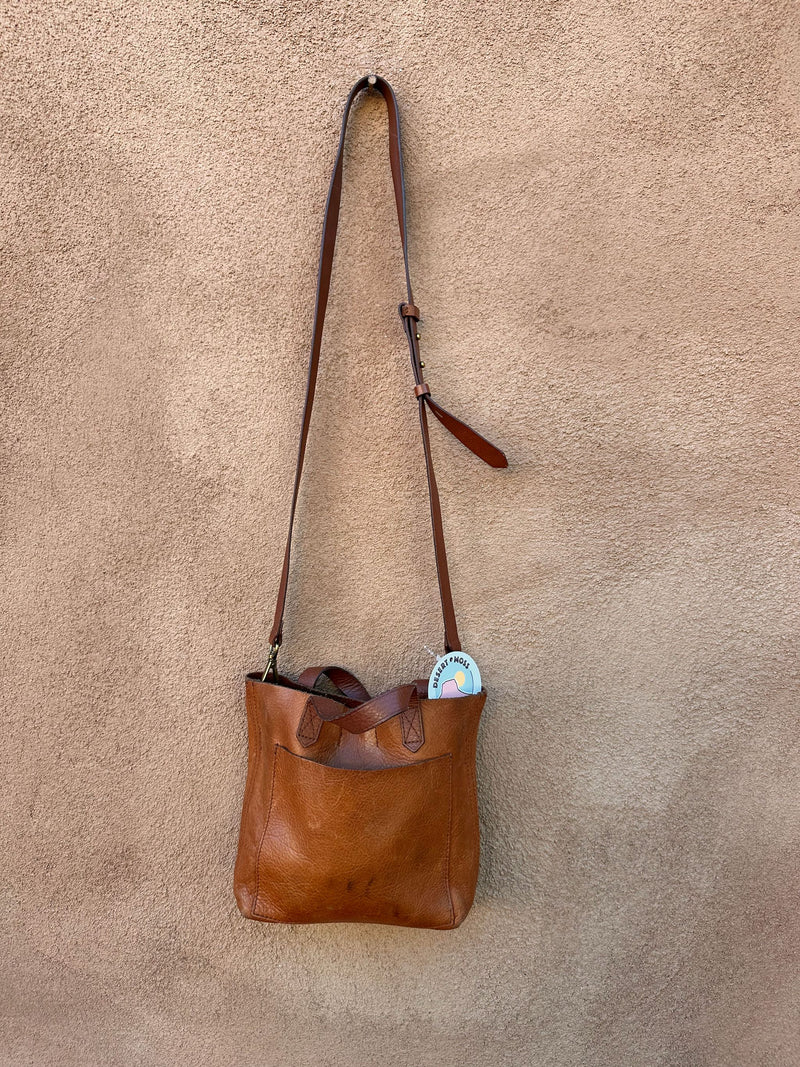 Small Brown Leather Shoulder/Crossbody Bag