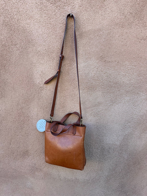 Small Brown Leather Shoulder/Crossbody Bag