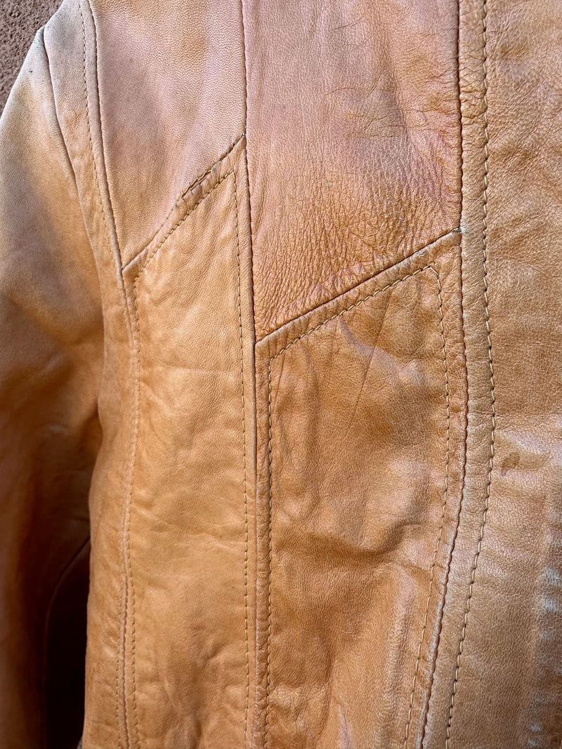 1970's Genuine Leather Cropped Jacket