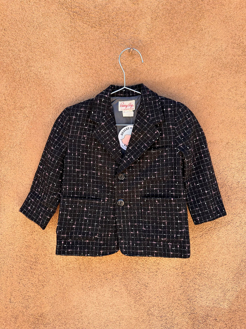 1950's Barry Boy Windowpane Wool Blazer