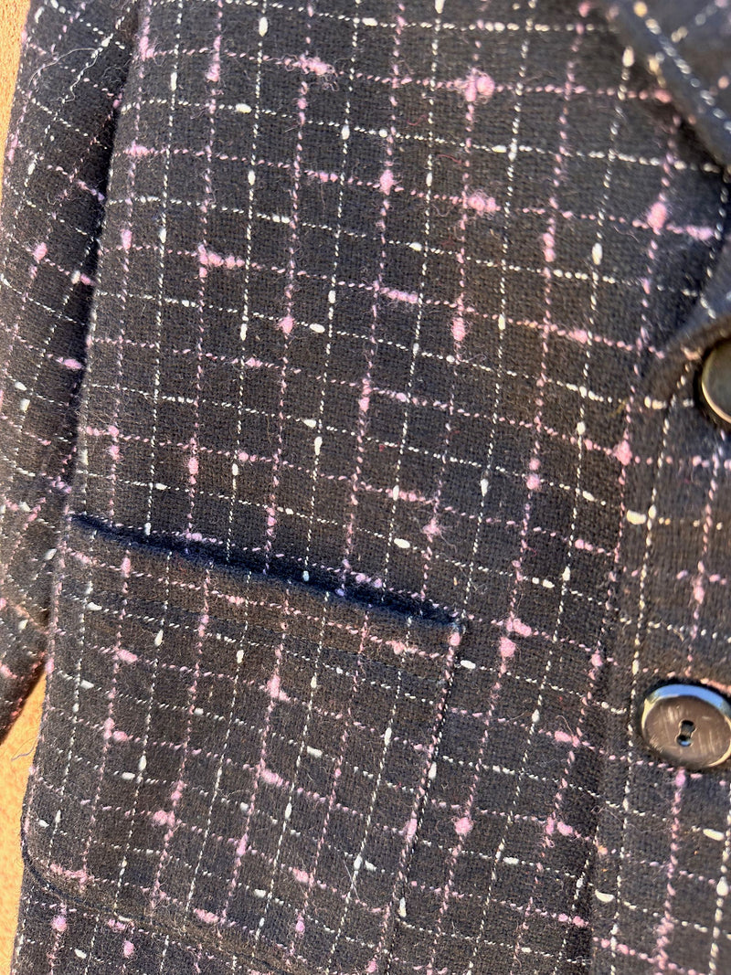 1950's Barry Boy Windowpane Wool Blazer