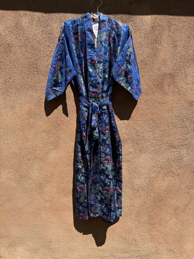 Chinese Silk Long Robe with Belt