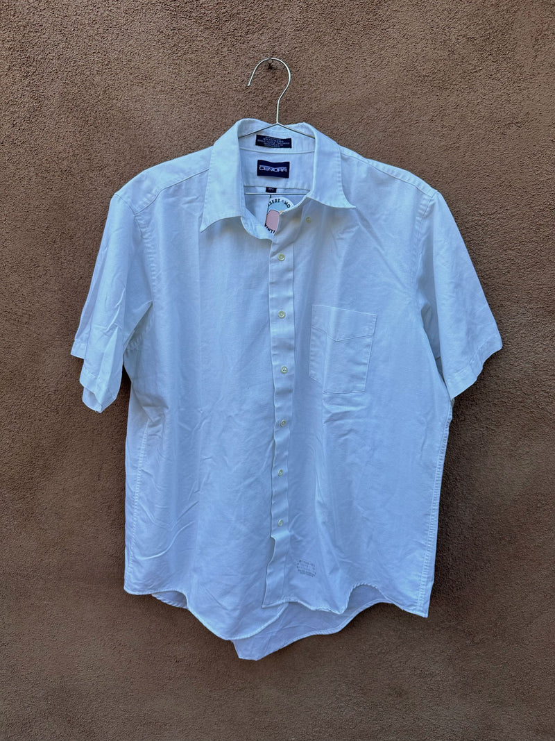 Plain White Centura Short Sleeve Shirt