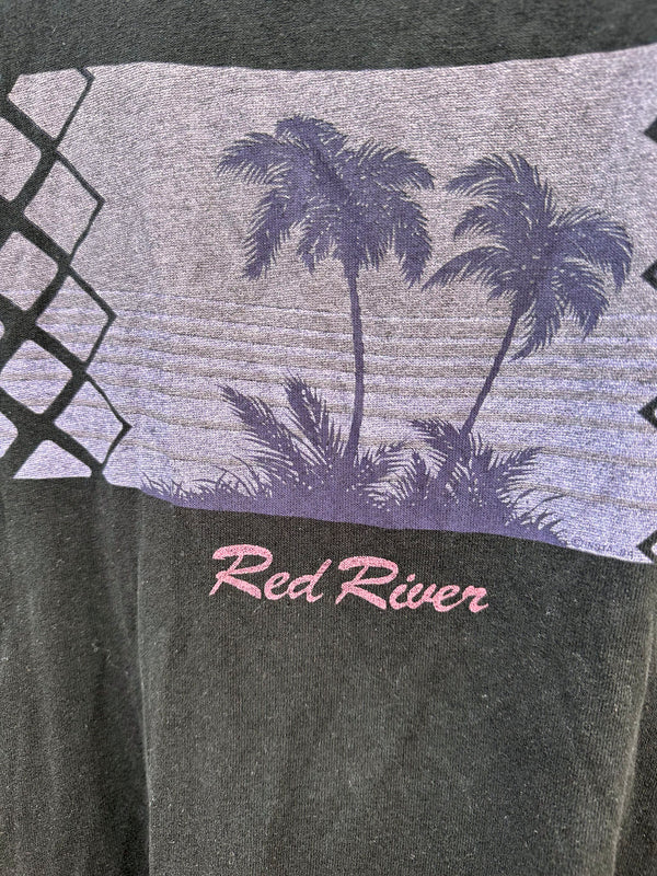 Red River Palm Tree Muscle Shirt