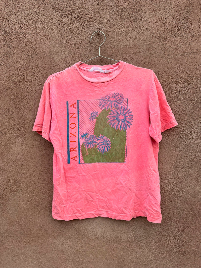 Salmon Arizona Cactus T-shirt