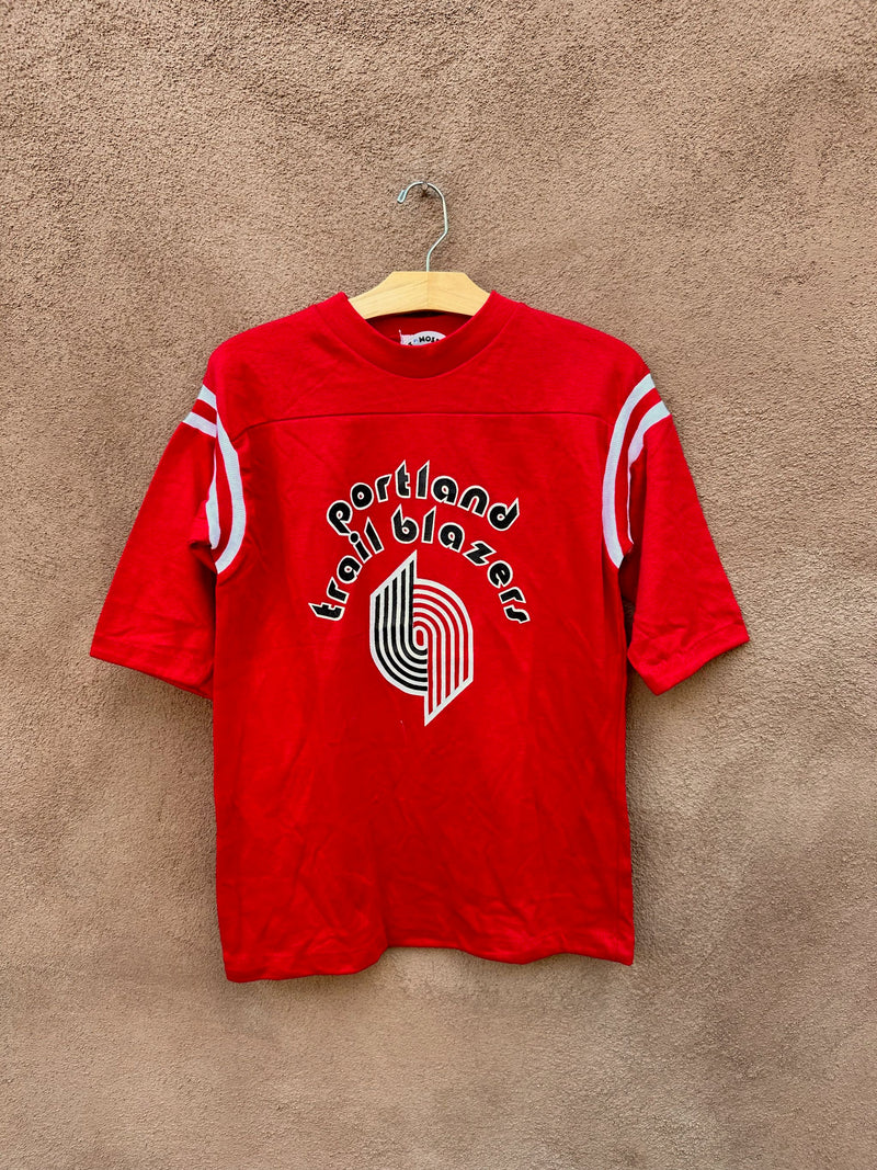 1970's Red Portland Trail Blazers 3/4 Sleeve T-shirt