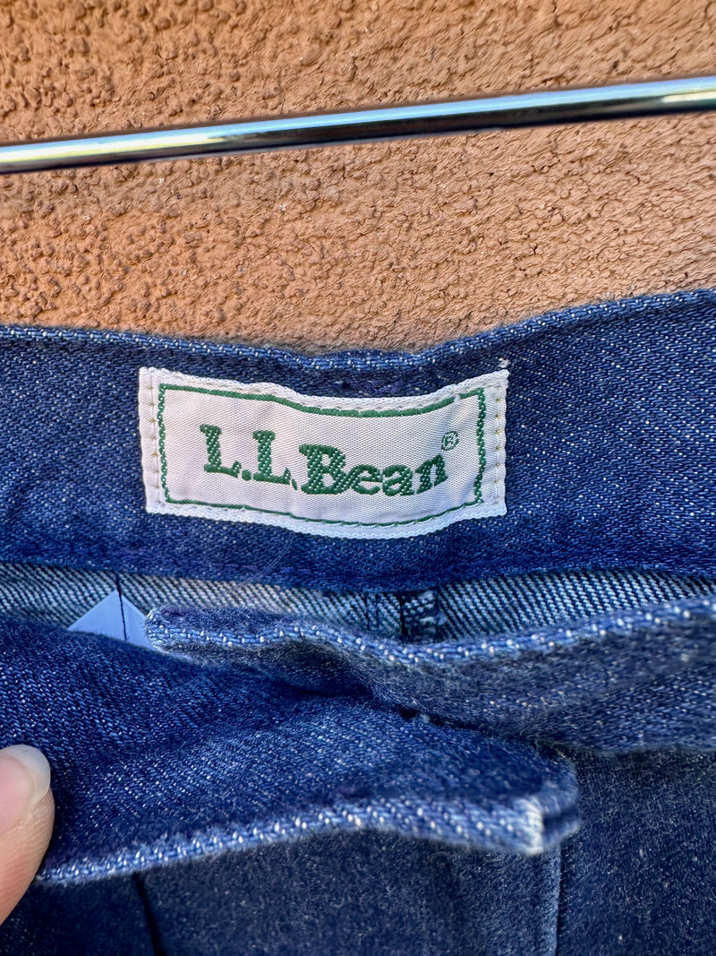 L.L.Bean Denim Skirt - 16