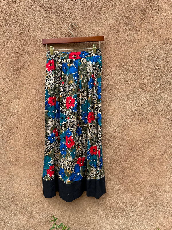 Floral and Paisley Skirt by Norton McNaughton Petites