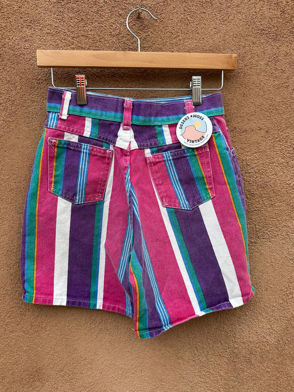 Colorfully Striped Jorts by Trend Basics - Shorts w: 24