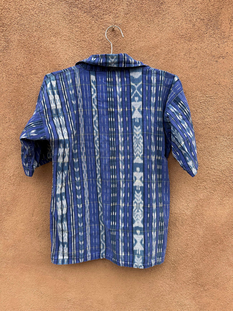 Purple/Indigo Cotton Boho Guatemalan Top